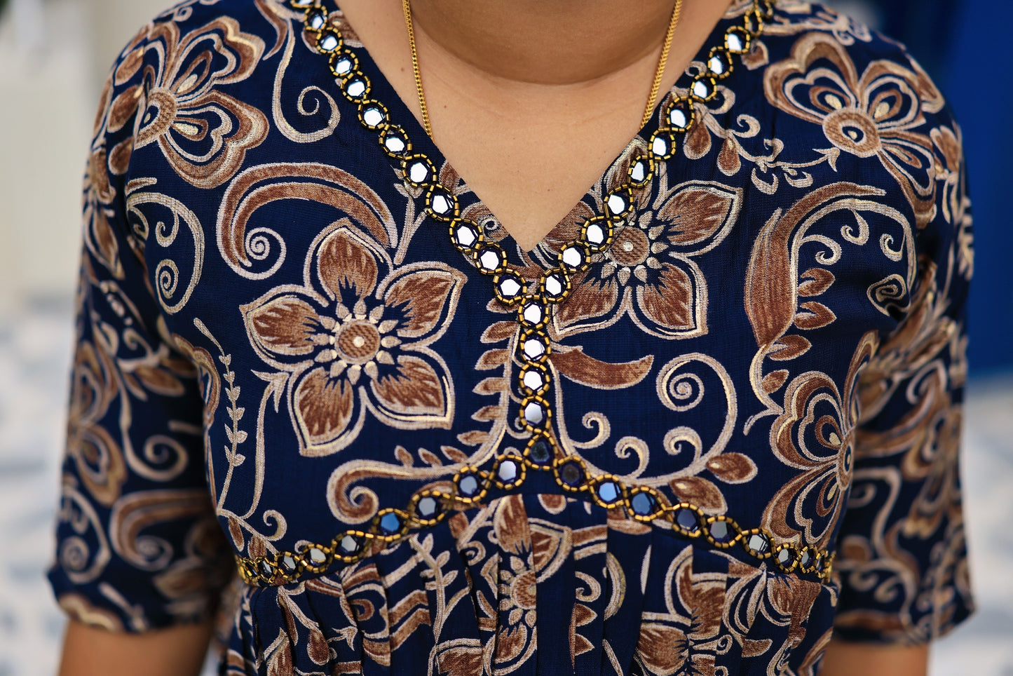 Gamana - Alia cut, mirror worked kurta