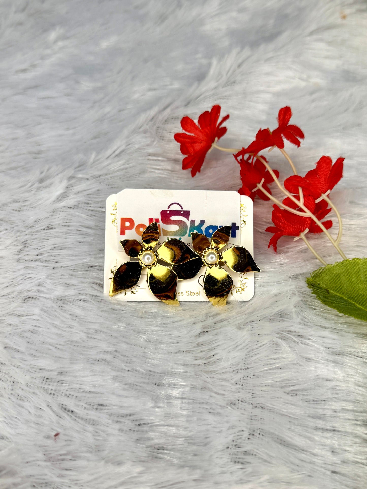 Orchid flower Earing set