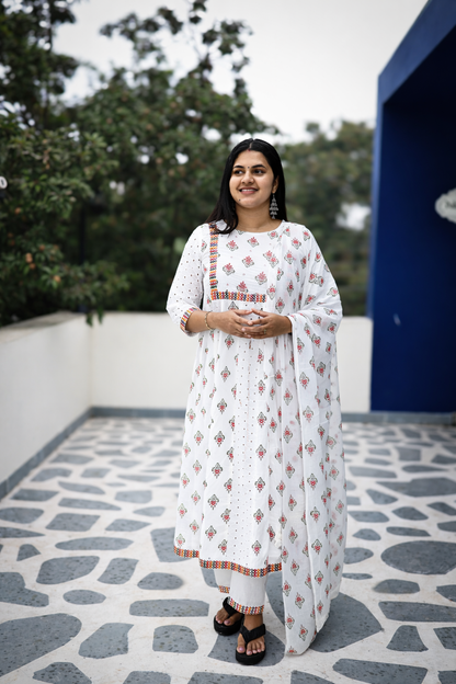 Angelin - Cotton Anarkali suit