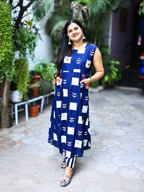 Nilavarasi - Pure Cotton Co-ord set/sleeves attached
