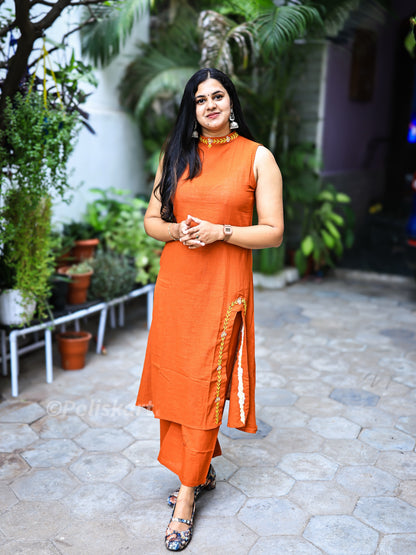 Kamala - Pure cotton Co-ord set| sleeves attached