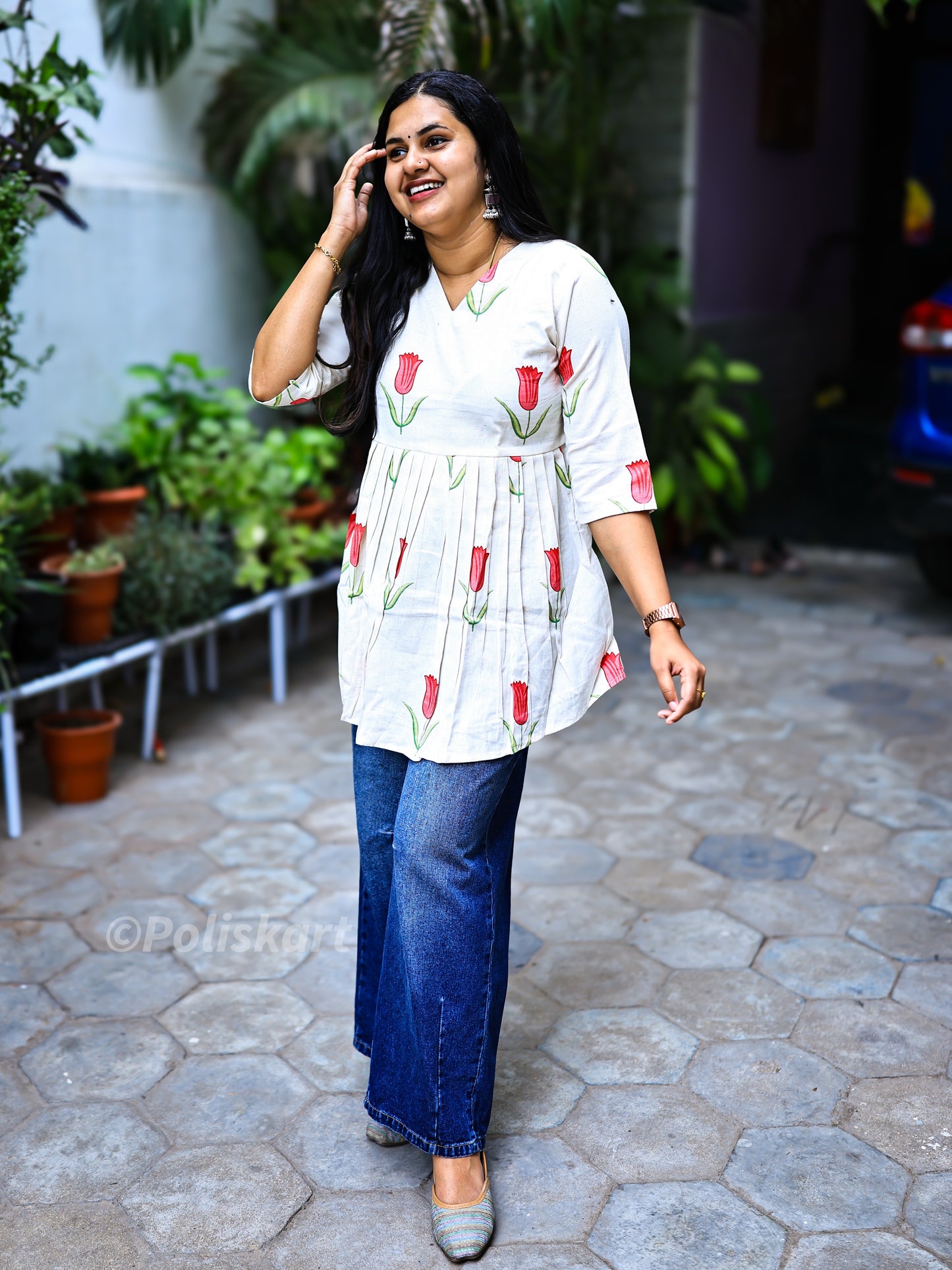 Mullai - Cotton Short Kurta
