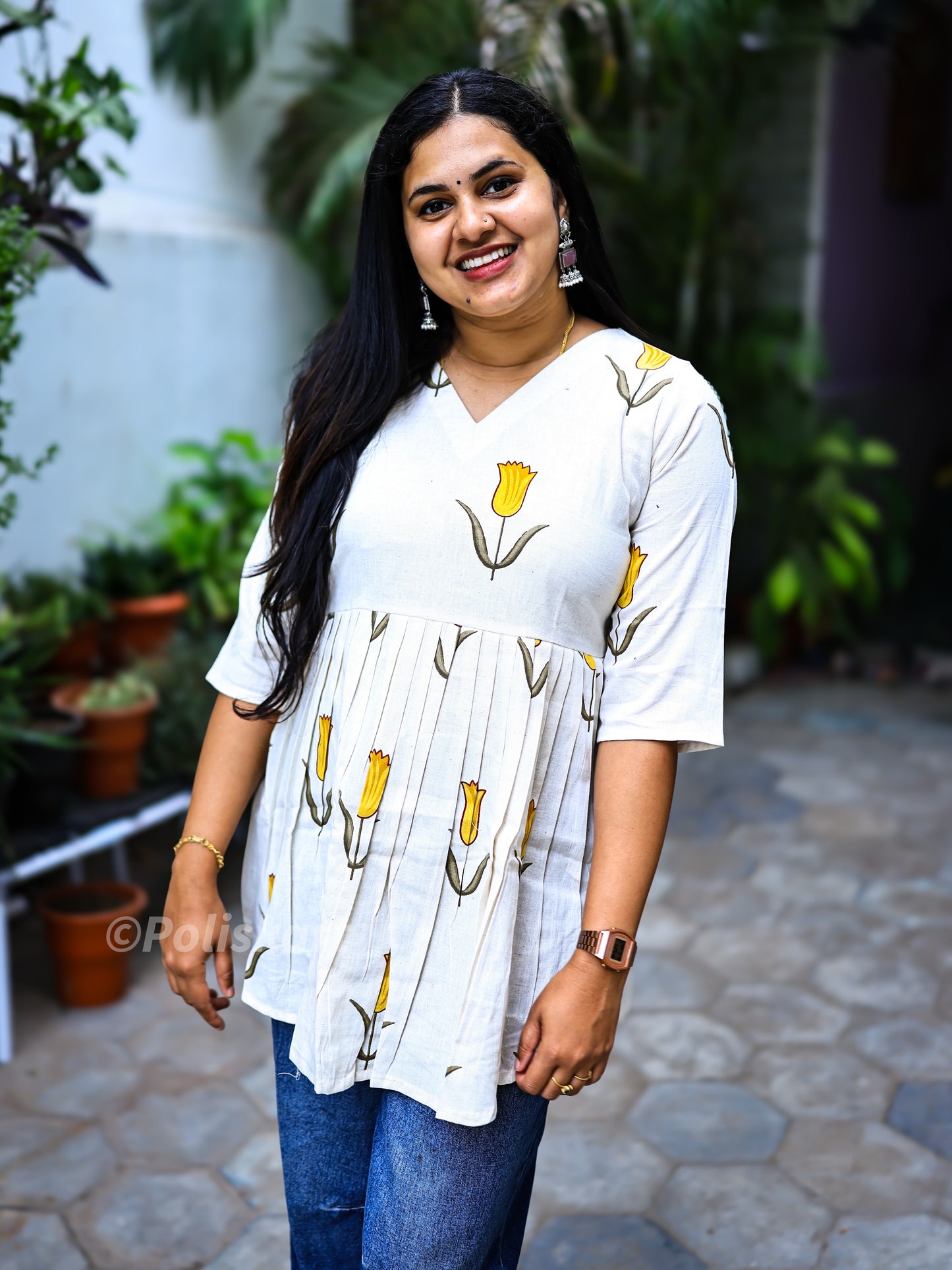 Malligai - Cotton Short kurta