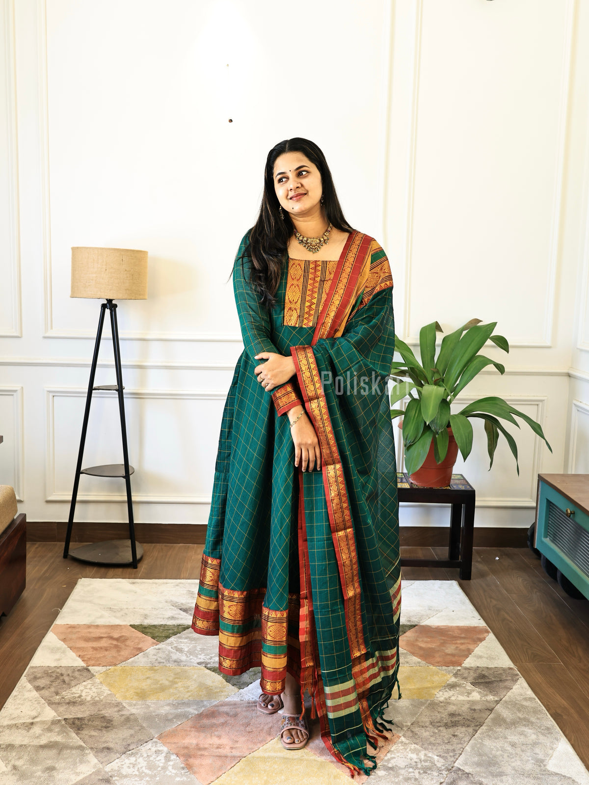 PK187- Preorder - Madakini - Anarkali Top and Dupatta with full lining