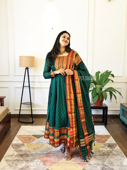 PK187- Preorder - Madakini - Anarkali Top and Dupatta with full lining
