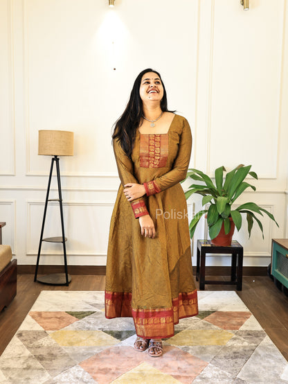 PK189- Preorder - Sindhoori - Anarkali Top and Dupatta with full lining