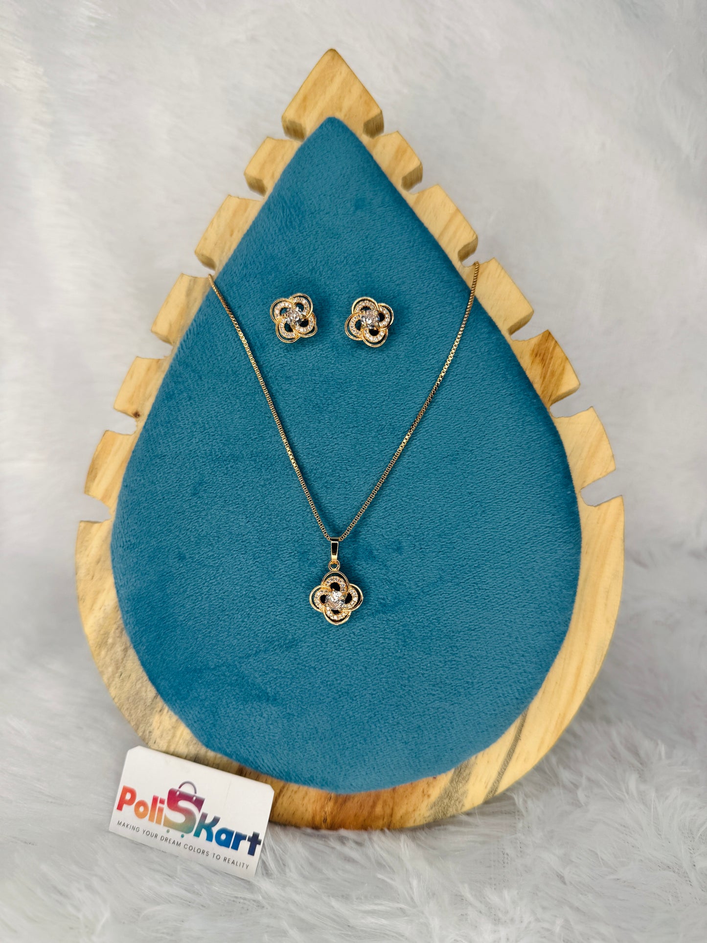 Rose gold jewel _ Flower stone design