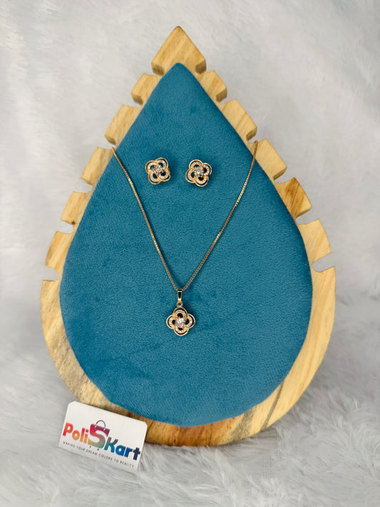 Rose gold jewel _ Flower stone design