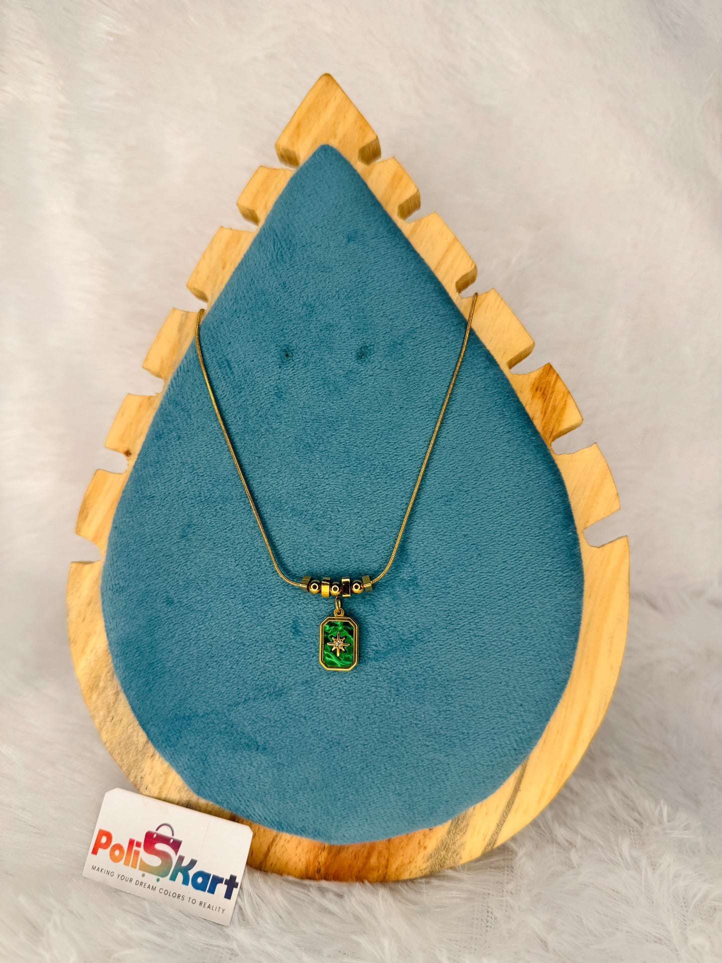 Chain with Green Star pendant