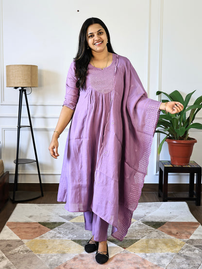 PK230 - Avni - Cotton Three Piece Set with Lining