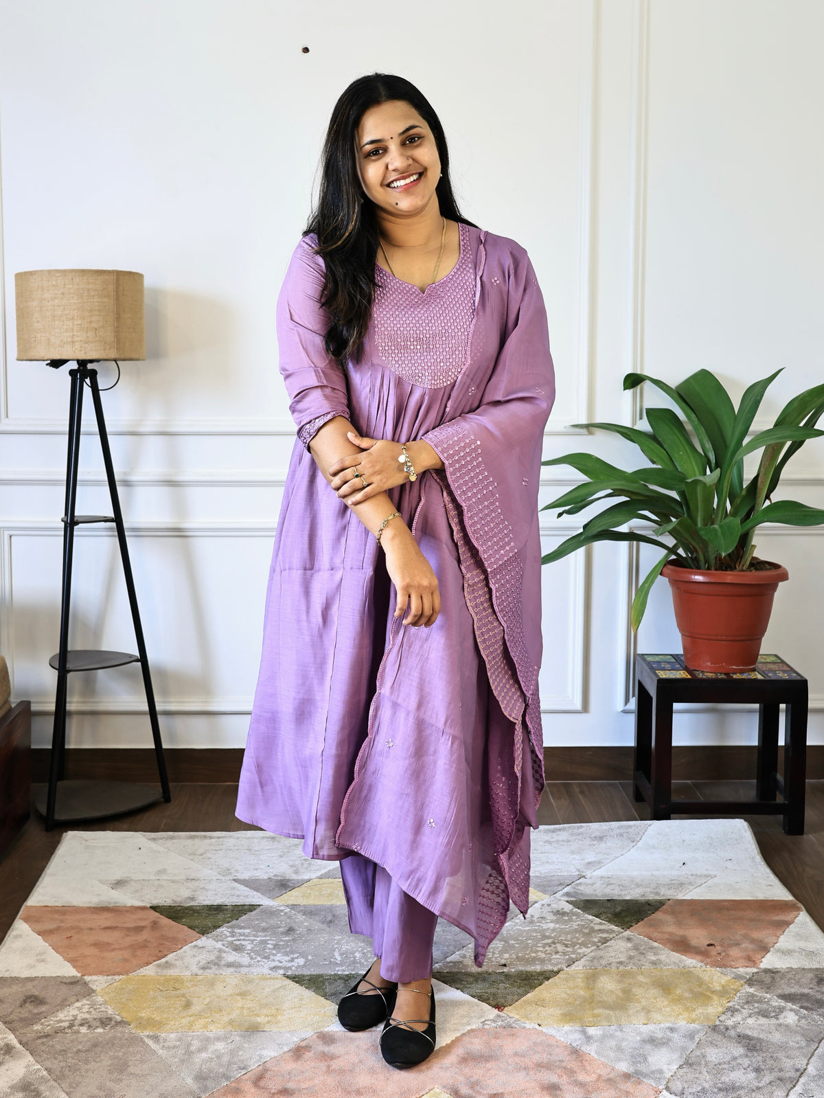 PK230 - Avni - Cotton Three Piece Set with Lining