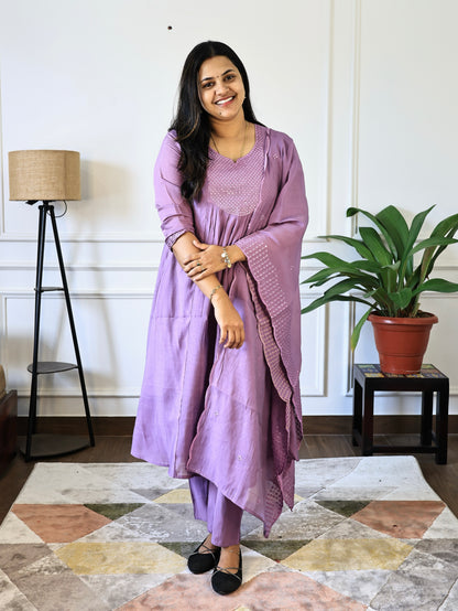 PK230 - Avni - Cotton Three Piece Set with Lining