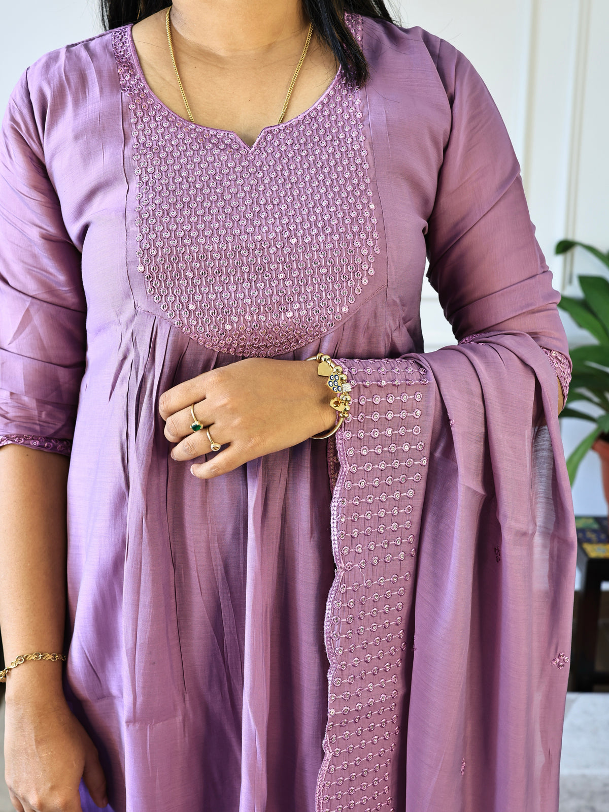 PK230 - Avni - Cotton Three Piece Set with Lining