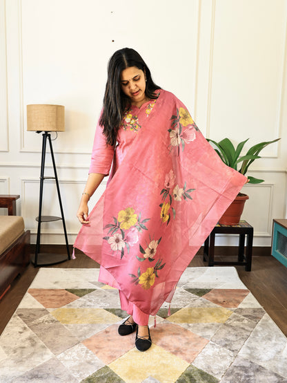 PK231 - Tara - Cotton Three Piece Set with Lining
