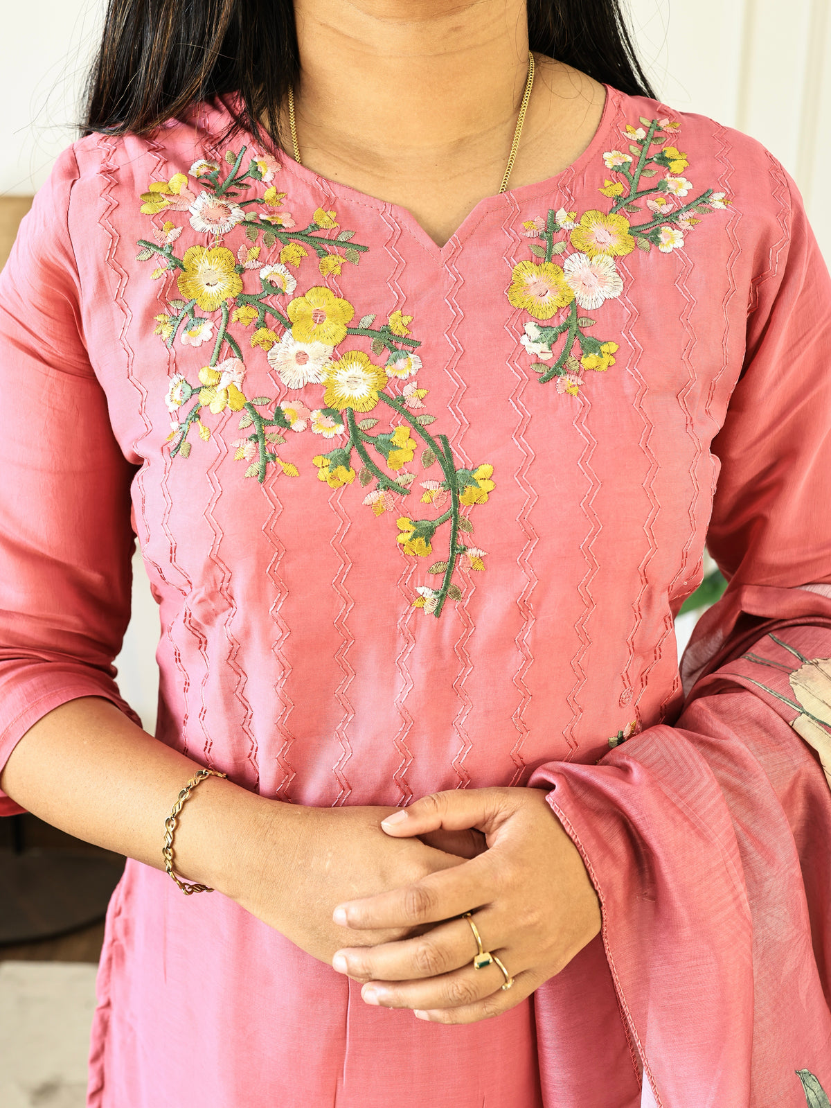 PK231 - Tara - Cotton Three Piece Set with Lining
