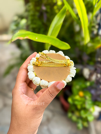 PK235 - Handmade Rose and gundu malli clip