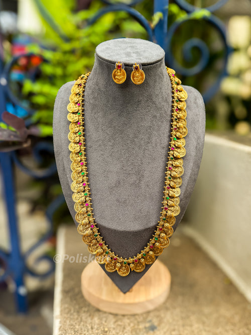 PK273 - Trending kasumla and stone worked Haram with earring set