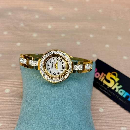 PK281 - Baby free size watches white stone design