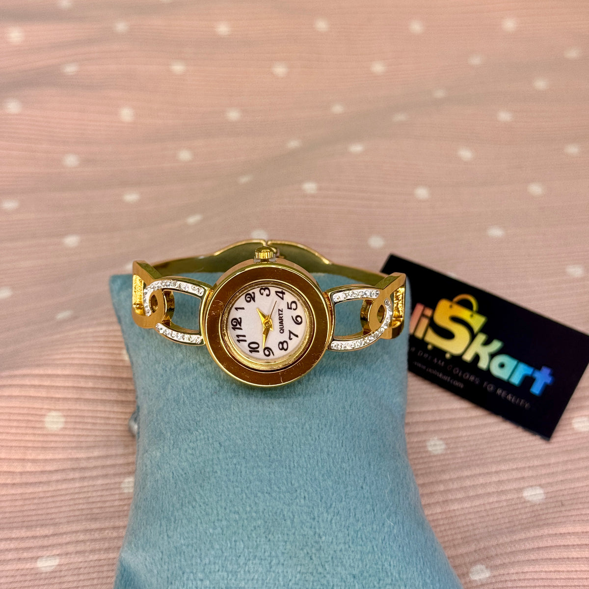 PK279 - Baby free size watch Chain stone design