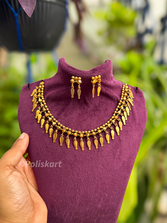 Trending elakkathali necklace with earing