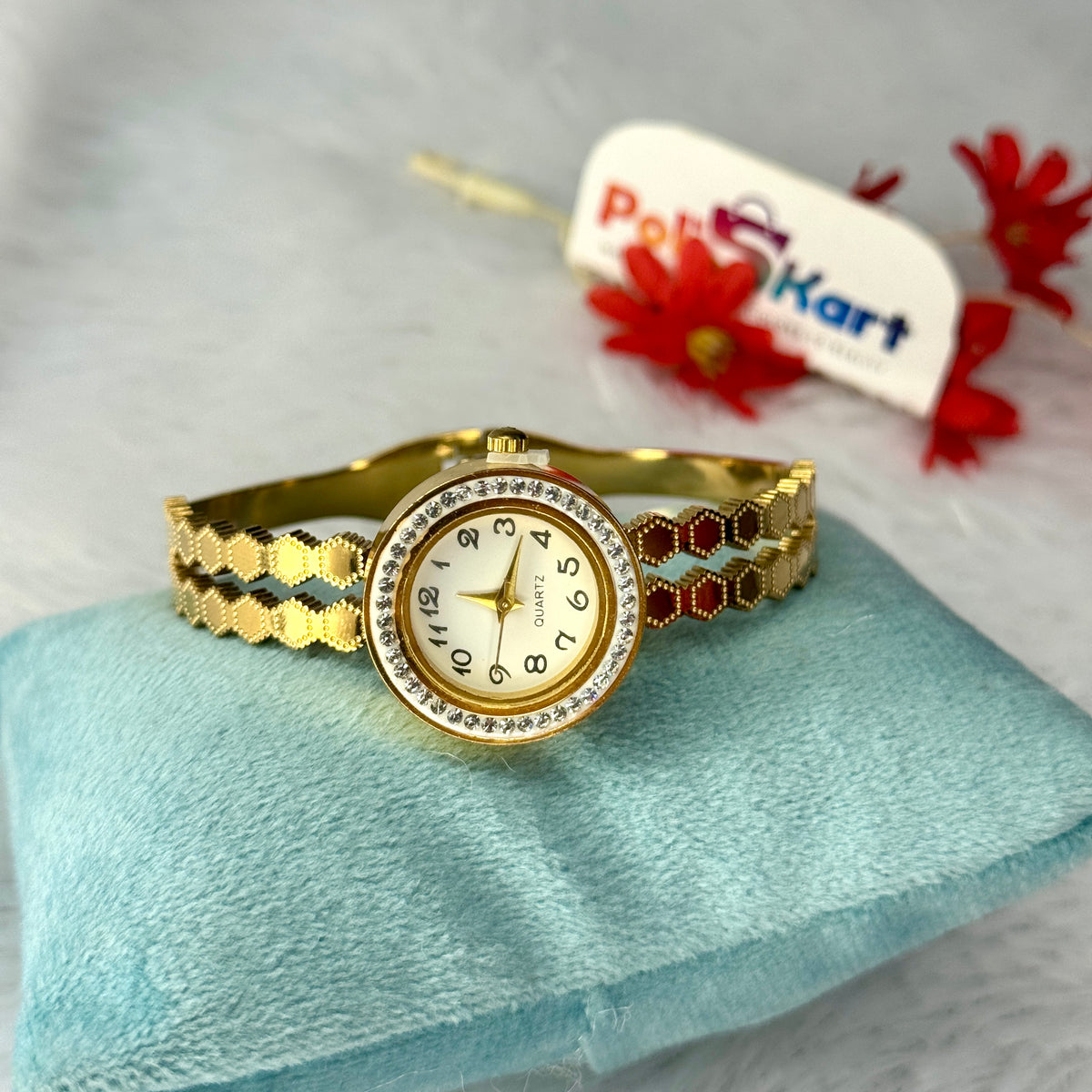 PK324 - Free size watch - Diamond design