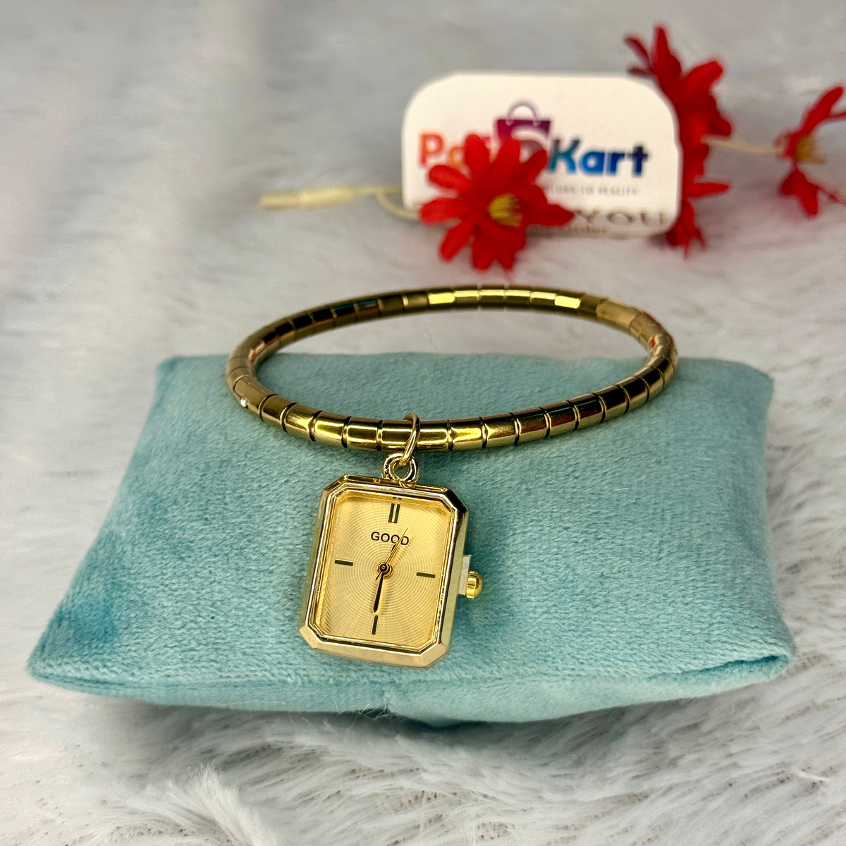 PK316 - Free size watch - Hanging square design