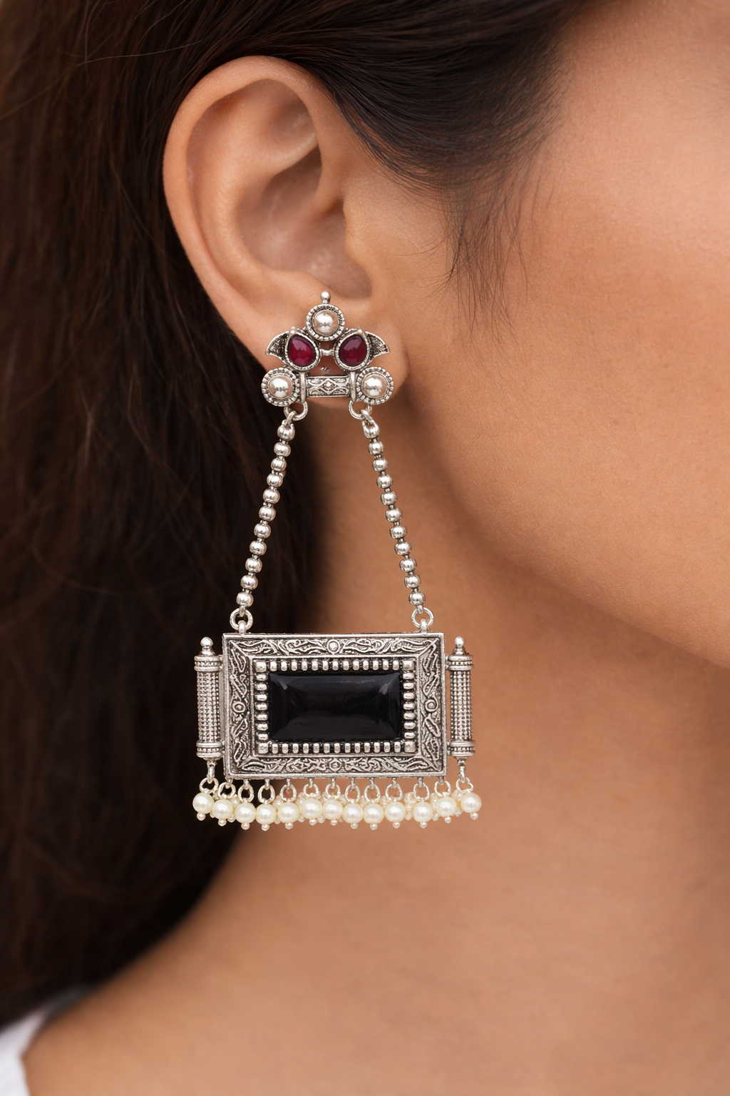 Hanging Square earring set