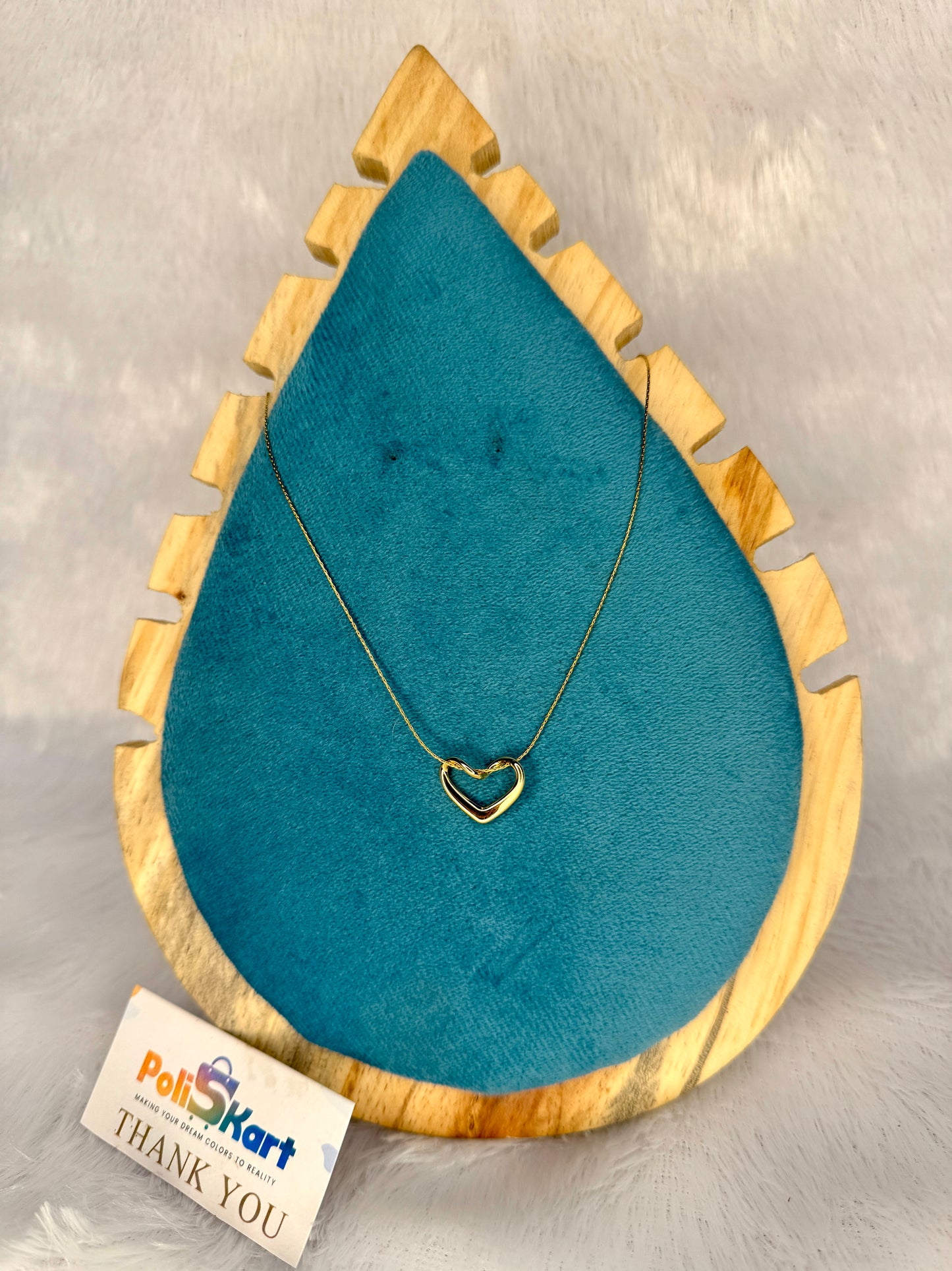 Chain with simple heart pendant