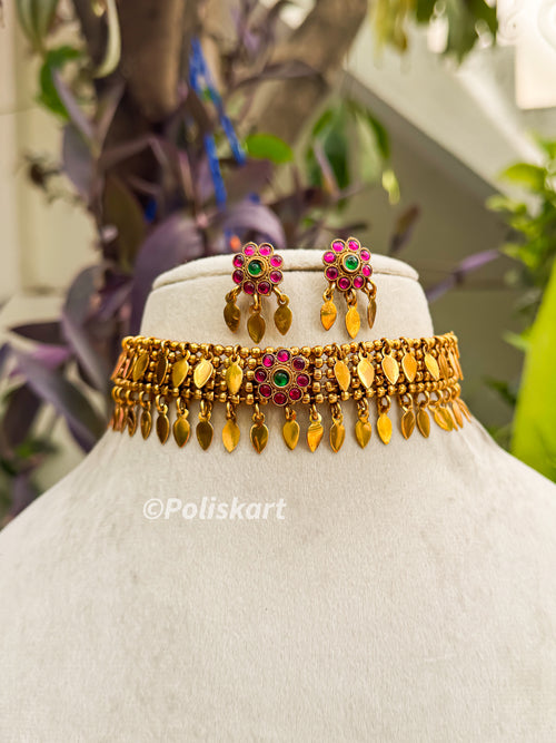 Trending double layer elakathali necklace set