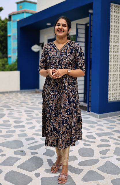 Gamana - Alia cut, mirror worked kurta