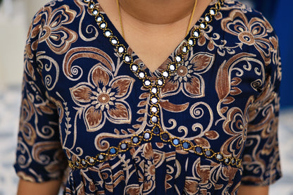 Gamana - Alia cut, mirror worked kurta