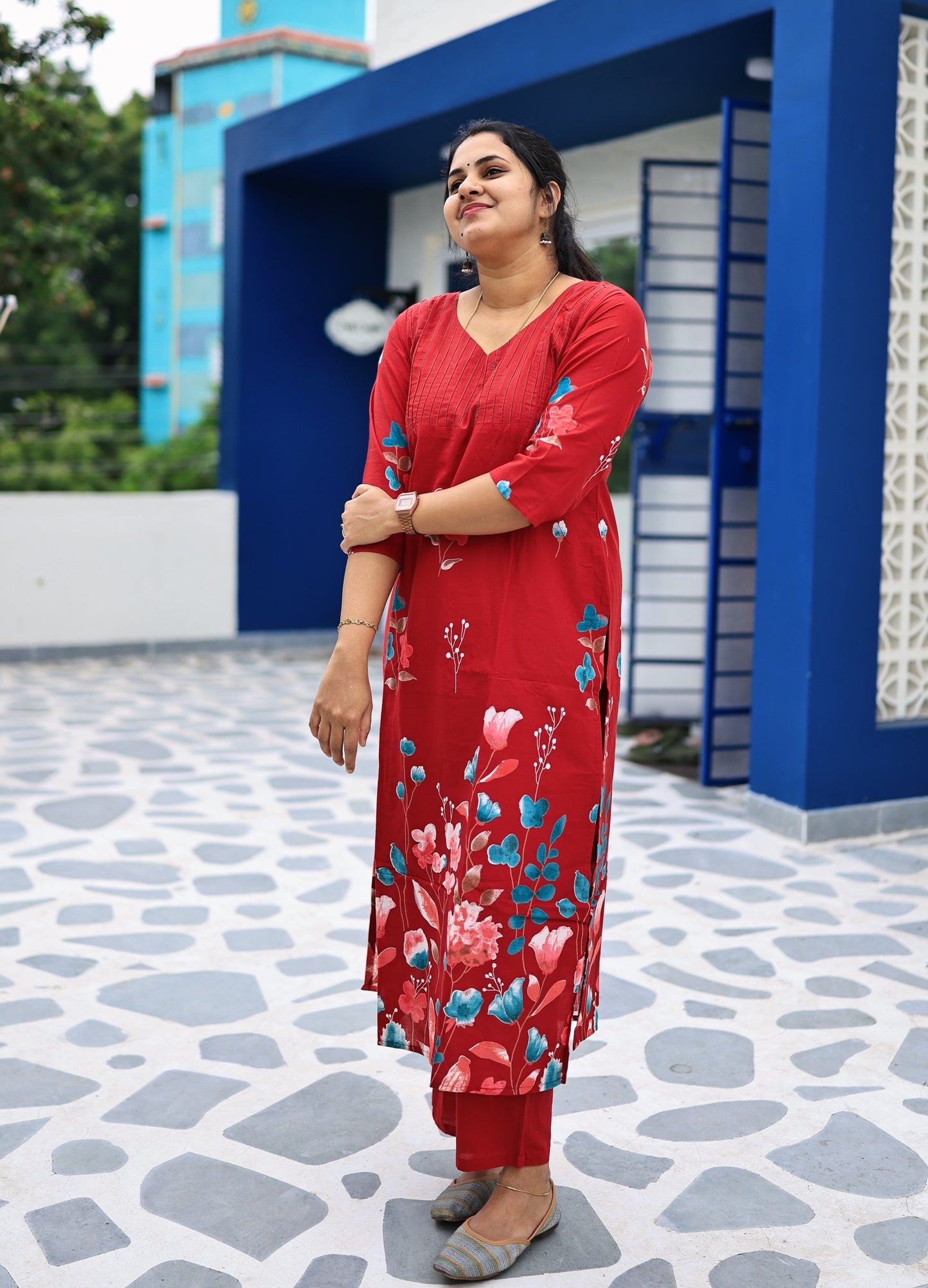 Shilpa - Cotton co-ord set with lining