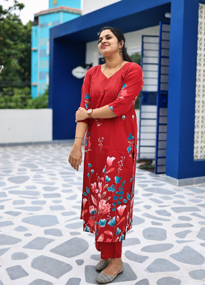 Shilpa - Cotton co-ord set with lining