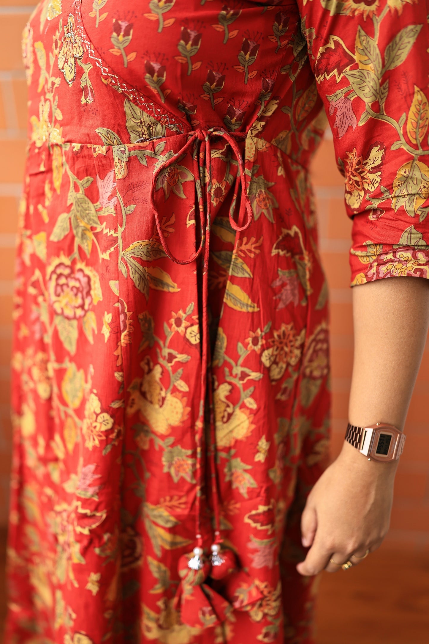 Mitra - Pure cotton Anarkali three piece set