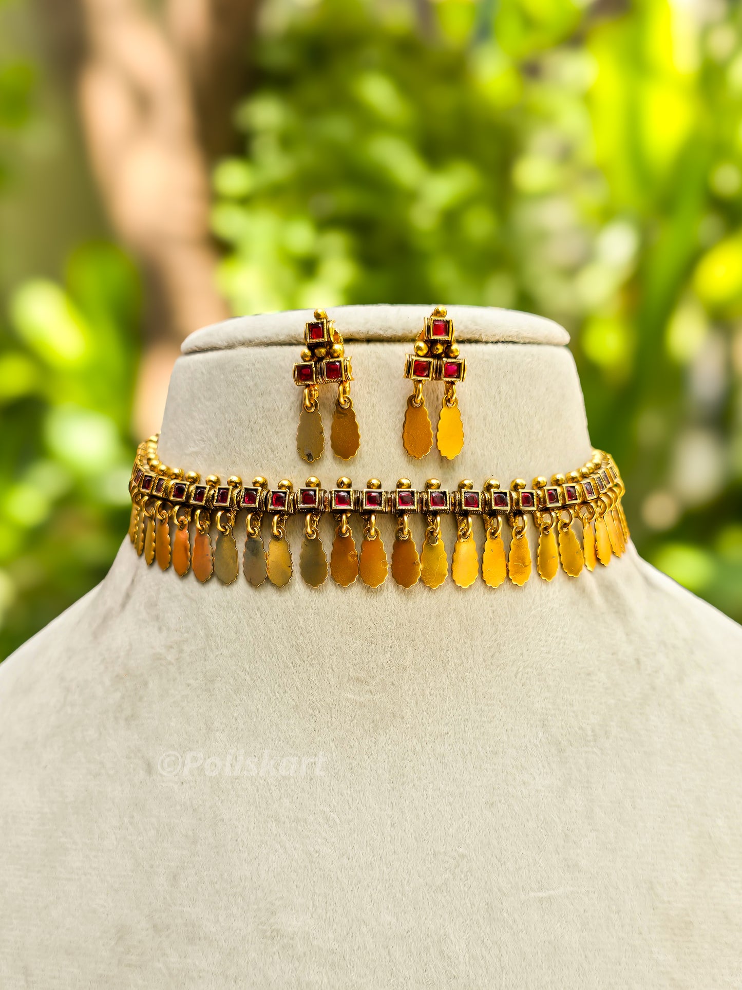 Trending Elakathai necklace with earing set