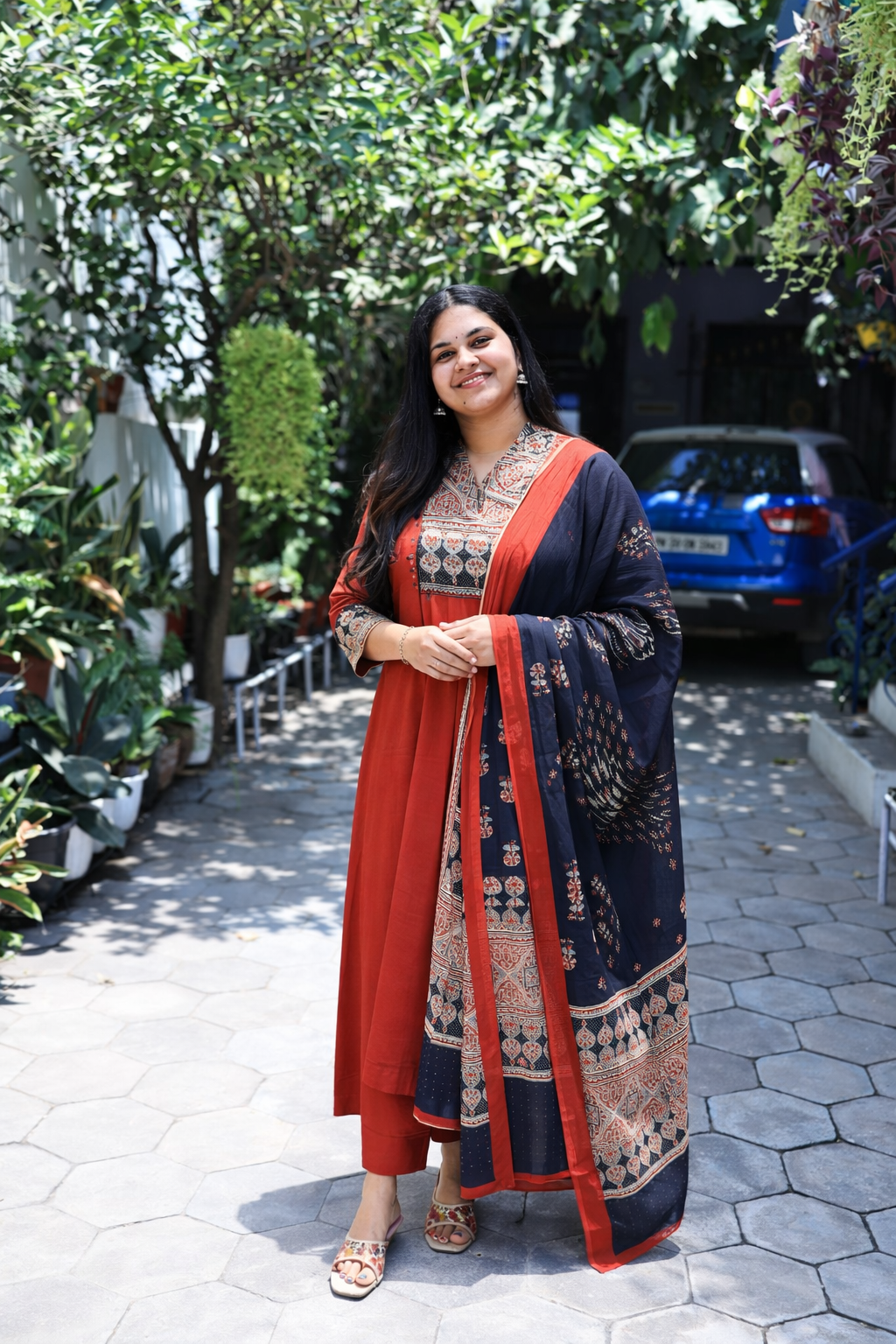 Mili - Pure cotton Anarkali set