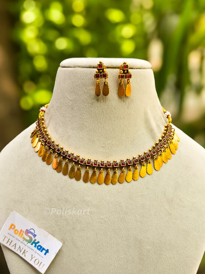 Trending Elakathai necklace with earing set