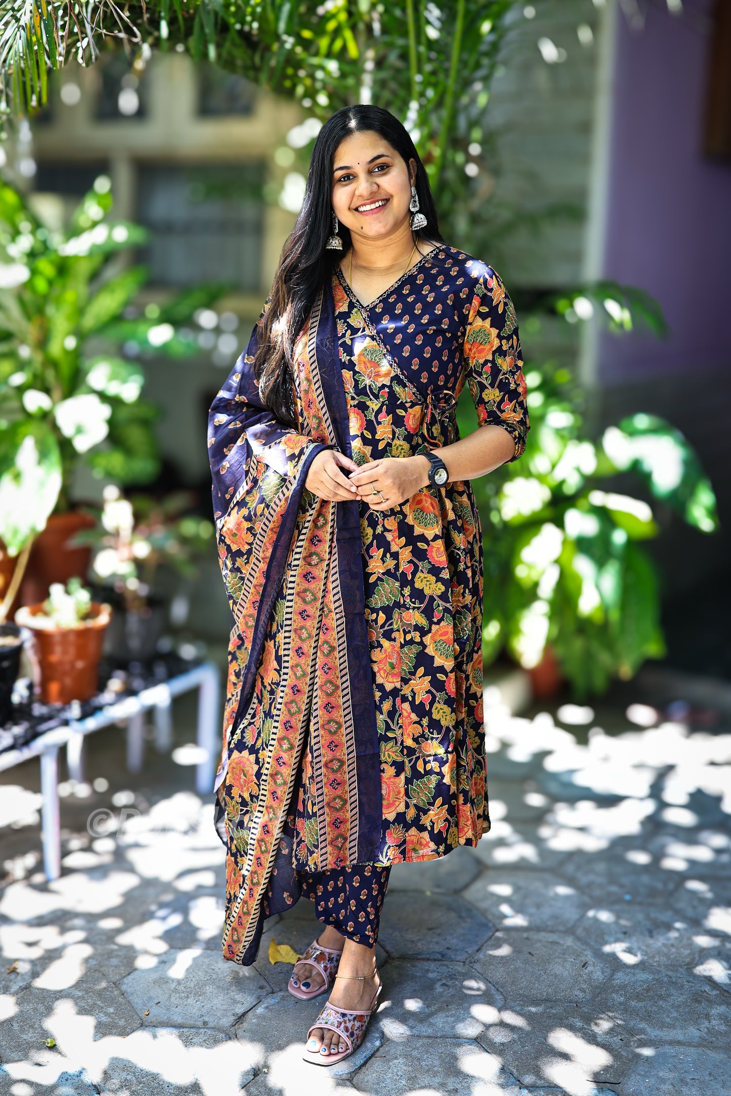 Marvi - Pure cotton Anarkali set