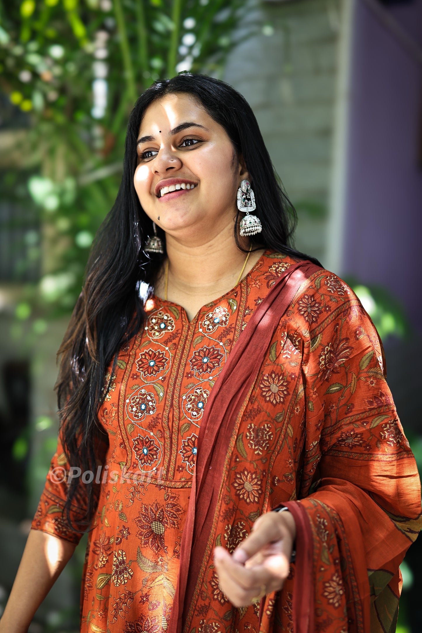 Sariga - Pure cotton Anarkali set