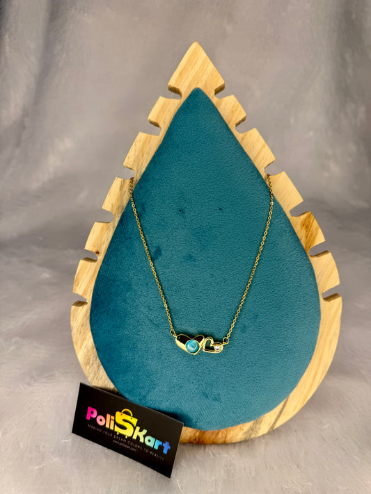 Chain with Double heart pendant