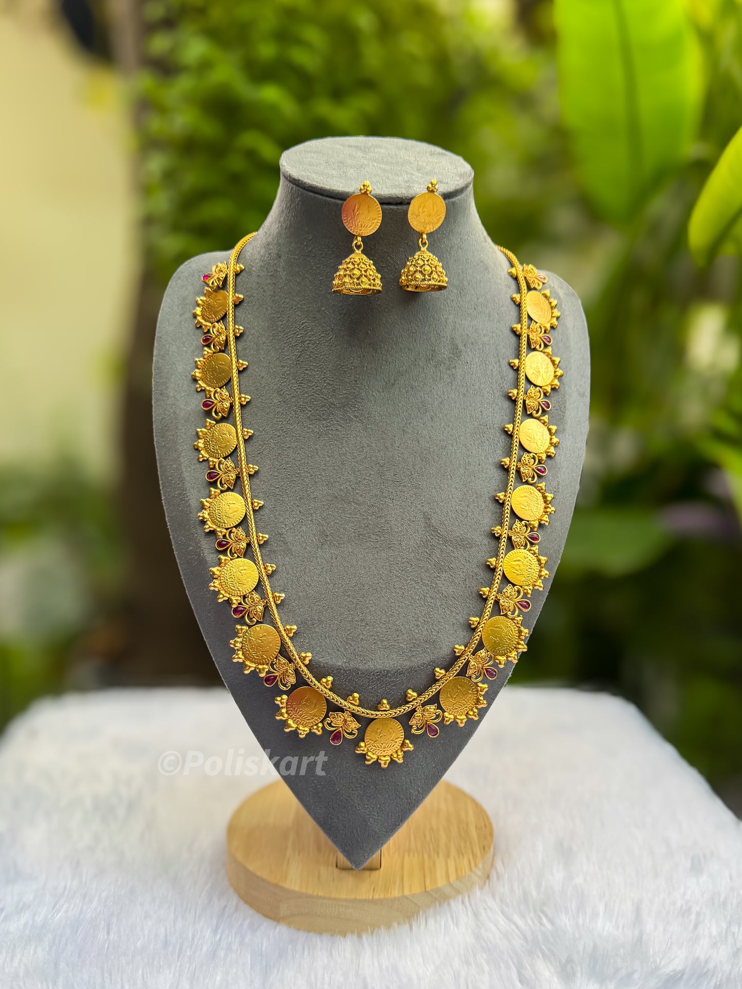 PK001 - Trending kasumala haram with jhumka set