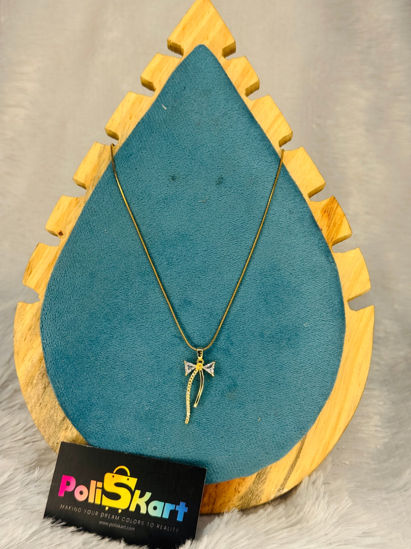 PK011 - Anit tarnish Chain - Bow Design