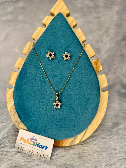 Rose gold jewel - flower design