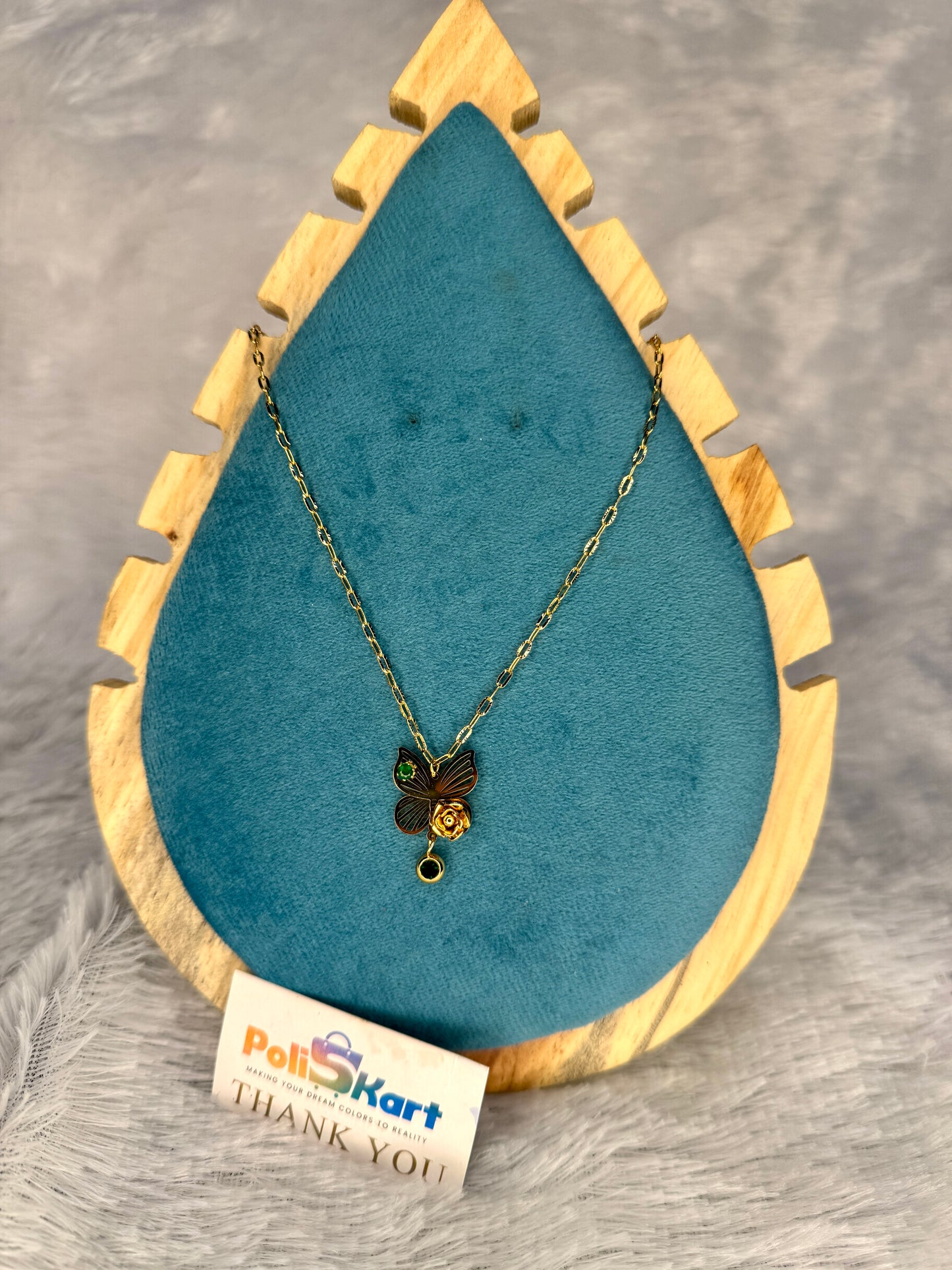 Chain with big butterfly pendant