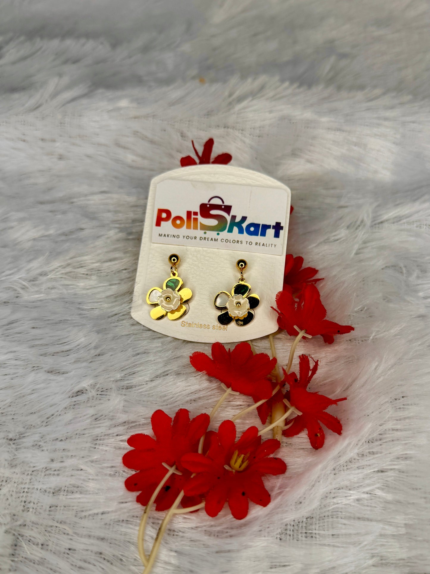 Cute little flower earing set