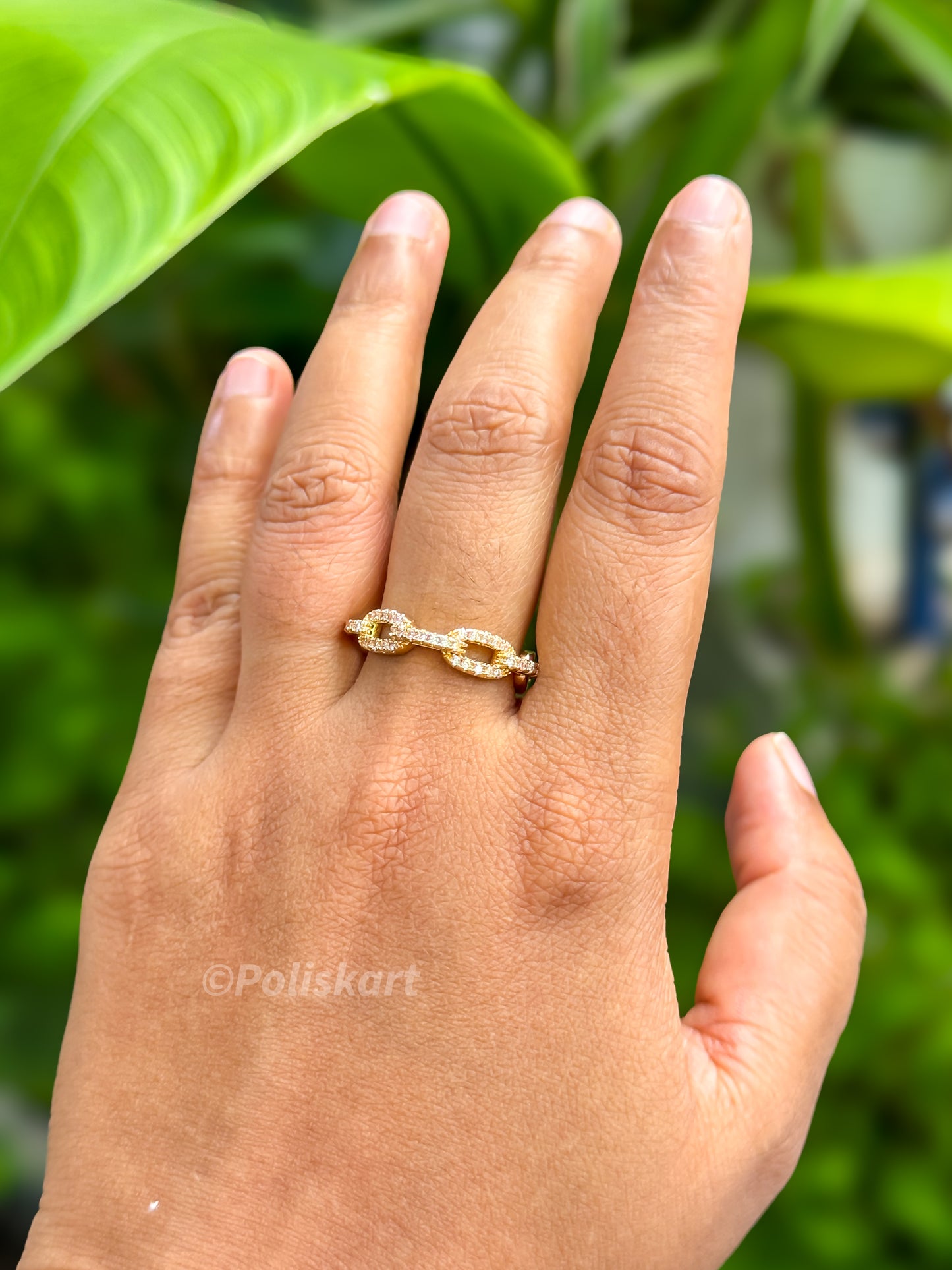 PK086 - Adjustable Anti tarnish ring - Ring design