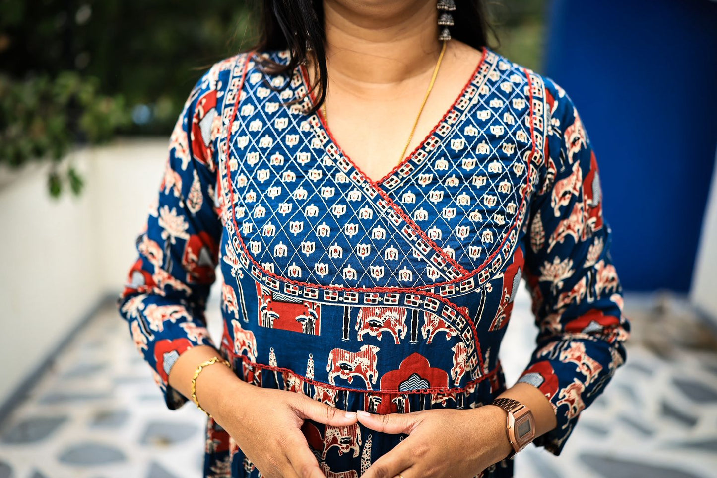 Reeta - Cotton Anarkali Suit